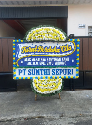 Papan Bunga Duka di Kampar Utara